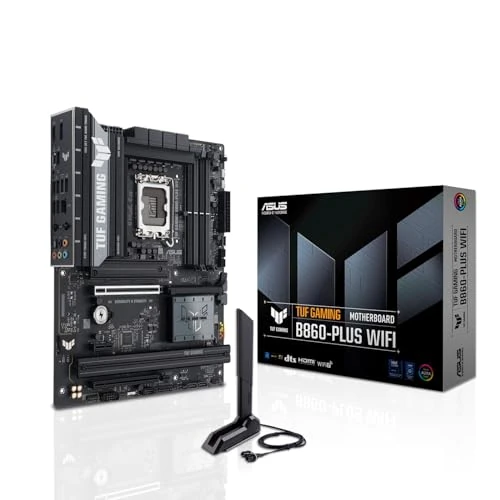 Limited-time offer: ASUS TUF GAMING B860 PLUS WIFI Intel ATX motherboard, 12+1+2+1 80A DrMOS power stages, DDR5, PCIe 5.0, 3xM.2 slots, WiFi 7, 2.5Gb Ethernet, DisplayPort, USB 20Gbps Type-C with DP Alt mode from 190.99 £ to 190.99 £ (save 0.00%)