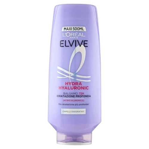 Zeitlich begrenztes Angebot: L'Oréal Elvive Feuchtigkeitsspendende Conditioner für trockenes und stumpfes Haar, strahlendes, voluminöses und leichtes Haar, bis zu 72 Stunden Feuchtigkeit, angereichert mit reiner Hyaluronsäure, von 10.35 € auf 10.35 € (0.0