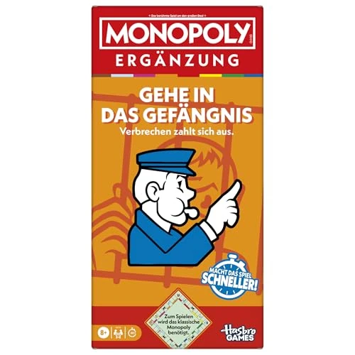 Offerta a tempo: Monopoly AGGIUNTO Vai in prigione (per giocare è necessario il classico) - Versione tedesca - 0.00% da 16.69 € a 16.69 €