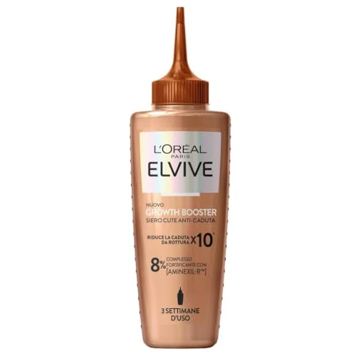 L'Oréal Paris Elvive Anti-Shedding Skin Serum for Breakage Prone Hair Strengthens Existing Hair and Stimulates Growth with Aminexil-R Strengthening Complex, Growth Booster, 100 ml