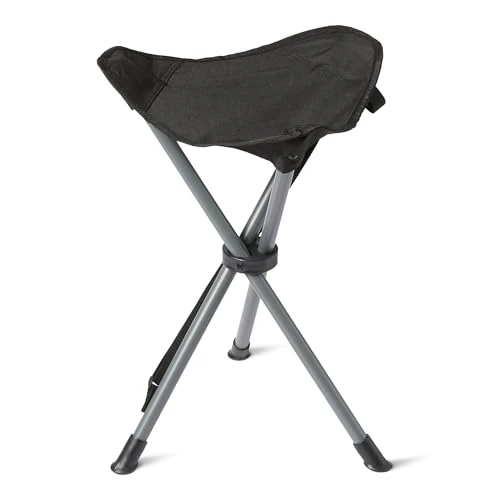 Amazon Basics Camping Stool, Collapsible, Black