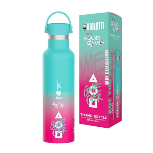 Oferta limitada: Bialetti Botella Térmica Squid Game©, 600ml, Acero Inoxidable, Double Wall de 19.78 € a 19.78 € (ahorro 0.00%)