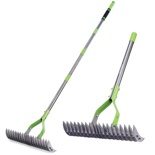 Tijdelijke aanbieding: WORKPRO Bladhark met steel, 38 cm werkbreedte, verstelbare steel 102-178 cm van 29.99 € naar 29.99 € (0.00% korting)