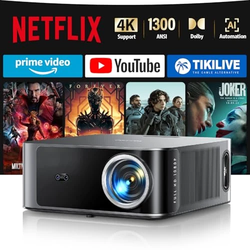 Limited-time offer: TOPTRO 4K Projector【Built-in APP & 36W 3D Surround DoIby Audio】1500ANSI High-Brightness Auto Focus/Keystone Smart Projectors FHD 1080P, Two-way Bluetooth WiFi Home Cinema Projector with HDMI ARC/CEC from 299.99 GBP to 299.99 GBP (save 0%)
