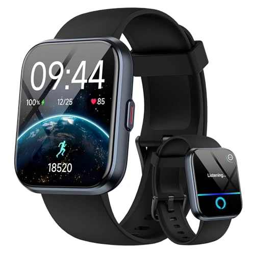 Oferta limitada: Fitpolo Reloj Inteligente Hombre Mujer con Llamadas Bluetooth, 1.8" Alexa Incorporado Smartwatch con Pulsómetro/Monitor de Sueño/Podómetro, 120+ Modos Deportivo, Impermeable IP68 para Android iOS de 59.99 EUR a 39.49 EUR (ahorro 34%)