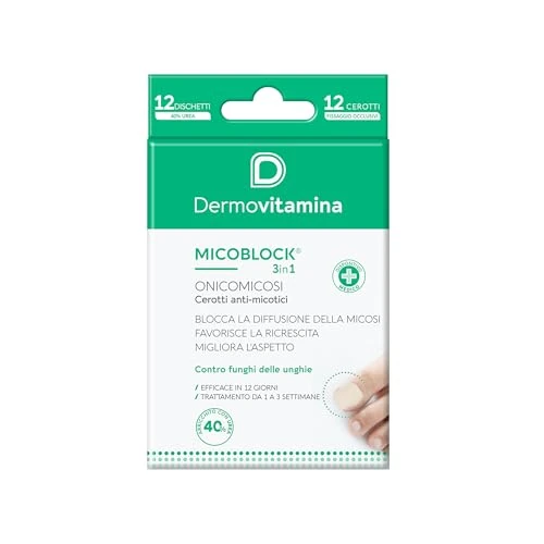 Dermovitamina Micoblock - Onicomicosi Cerotti Anti-Micotici, 12 cerotti