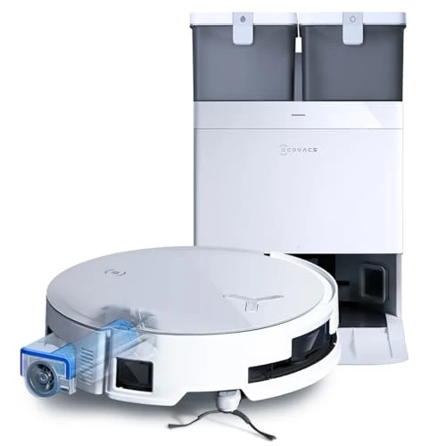 Limitiertes Angebot: ECOVACS DEEBOT X8 Omni Saugroboter mit Wischfunktion, 18.000 Pa, OZMO Roller Wischwalze mit kontinuierlicher Frischwasser-Selbstreinigung, Moppwäsche mit 76°C heißem Wasser, Heißlufttrocknung, Weiß von 549.00 EUR auf 549.00 EUR (Spare 0%)