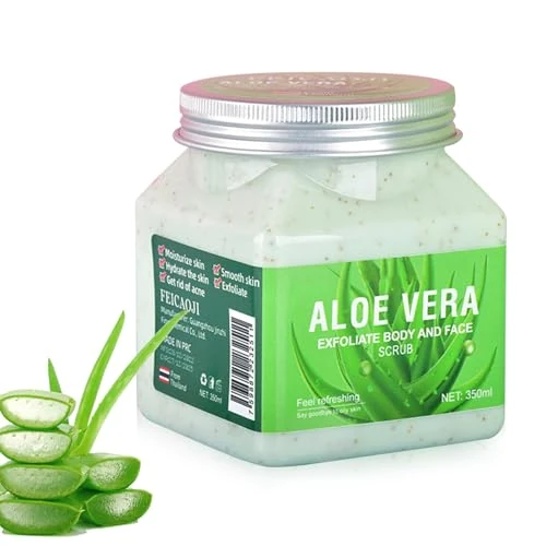 Natur Body Scrub, Body Exfoliator, Smoothing Body Scrub, Duschpeeling, Entfernt Abgestorbene Hautschuppen Körperpflege für Tiefenwirksame Reinigung,Vegane Skincare, Rejuvenating Dull & Aging Skin