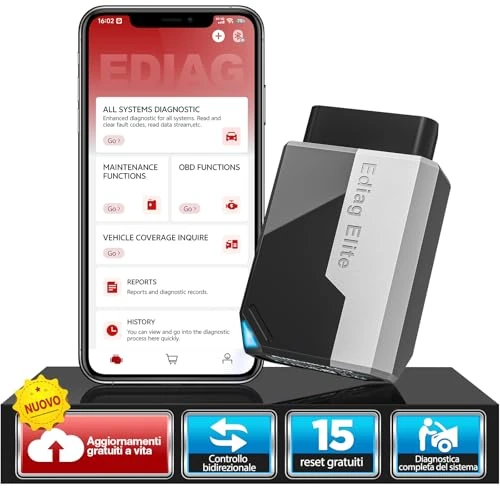 Offre limitee: KINGBOLEN Ediag Elite OBD2 Diagnostic Français, Valise Diagnostic Auto avec Test Actif, 15+ réinitialisations, Outil de Diagnostic de Voiture pour Tous Les systèmes, Mise à Jour Gratuite à Vie de 99.99 EUR a 75.99 EUR (economie 24%)