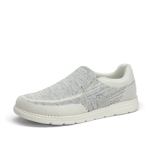 Bruno Marc Mocassini da Uomo Eleganti Resistenti Scarpe Casual Slip-on Mocassini da Uomo,Size 43,Grigio Chiaro,BMUMLS2520