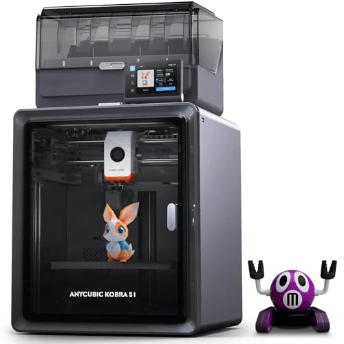Limited-time offer: ANYCUBIC Kobra S1 Combo 3D Printer, Drying and Printing in One, Stunning 4-8 Color, 600mm/s Ultra-Fast Multicolor Printing, Suitable for All Major Filaments, Print Size 250 x 250 x250 mm from 637.13 GBP to 637.13 GBP (save 0%)