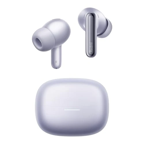 XIAOMI Redmi Buds 6 Pro – Wireless Bluetooth Headphone in-ear, Triple Drivers,Dimensional Audio,55dB ANC, 4KHz Wide Frequency, Hi-Res Sound, LDAC, Up to 9.5h+36h Battery Life, IP54 Lavender Purple