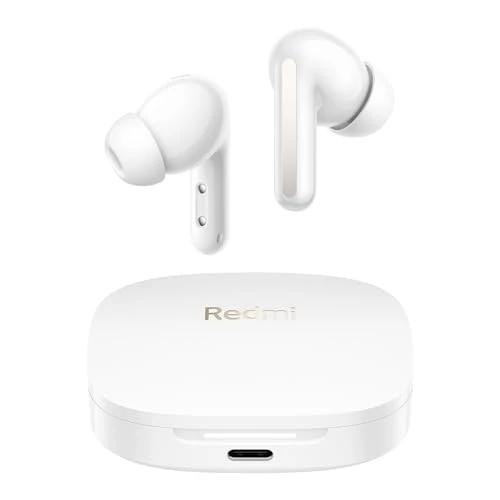 Offerta a tempo: Xiaomi Redmi Buds 6: Auricolari wireless Bluetooth in-ear,Cuffie Bluetooth, Driver Dual, integrato con effetto, Cancellazione attiva del rumore 49dB,Fino a 10h+42h di durata della batteria,IP54,Bianco - 34% da 42.99 € a 28.49 €