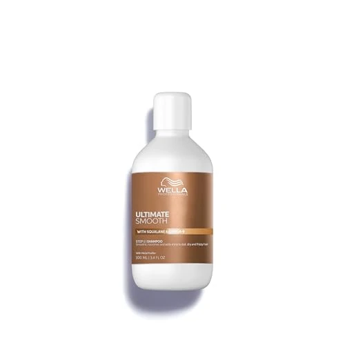 Offerta a tempo: Wella Professionals Ultimate Smooth Shampoo - Shampoo Idratante con Squalano e Omega 9 - Ristrutturante Capelli Secchi, Opachi e Crespi (100ml) - 52% da 15.00 € a 7.21 €