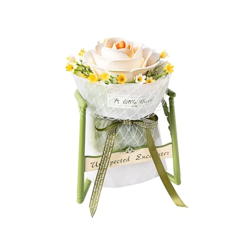 Limited-time offer: ROKR Flower Building Set Camellia Flower Bouquet 3D Puzzle Model Kits for Adults, DIY Gifts and Home Decoration for Women and Men, Her or Him, Camellia AF011 from 19.99 GBP to 19.99 GBP (save 0%)