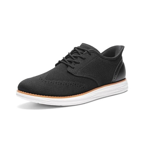 Offerta a tempo: Bruno Marc Scarpe Casual Uomo in Maglia Traspirante,Nero,42 - 34% da 46.99 € a 30.95 €