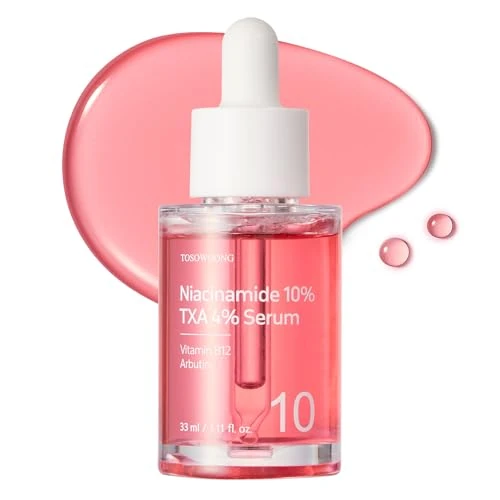 Zeitlich begrenztes Angebot: TOSOWOONG Niacinamid 10% + Tranexamsäure 4% Serum, Arbutin 2%, Hyaluronsäure, TXA Gesichtsserum, Glass Skin, klärend, strahlender Teint mit natürlicher Farbe, koreanische Hautpflege, 33ml von 27.53 € auf 27.53 € (0.00% Rabatt)