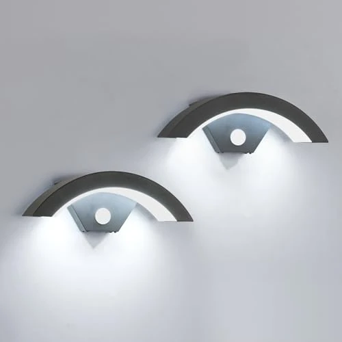 Offerta a tempo: SENQIU 2 Pezzi Applique da Parete Esterno LED con Sensore di Movimento 24W - 0.00% da 55.98 € a 55.98 €
