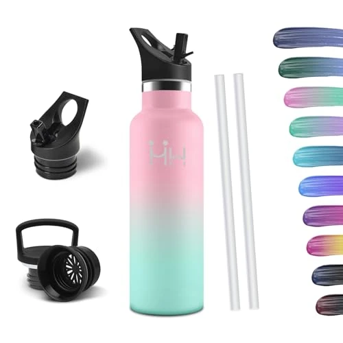 Limited-time offer: HoneyHolly Stainless Steel Water Bottle With Straw, 500ML, Bpa Free, Vacuum Insulation Thermos, Leakproof Drink Bottle from 19.38 GBP to 19.38 GBP (save 0%)