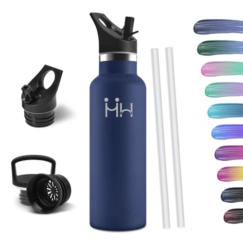 HoneyHolly Borraccia Termica 750 ML, Senza BPA, Borraccia Termica, Sottovuoto a Doppia Parete, Bottiglia Termica, 18/8 Acciaio Inox, Borracce Termiche, Borraccia per Palestra, Sport, Bici