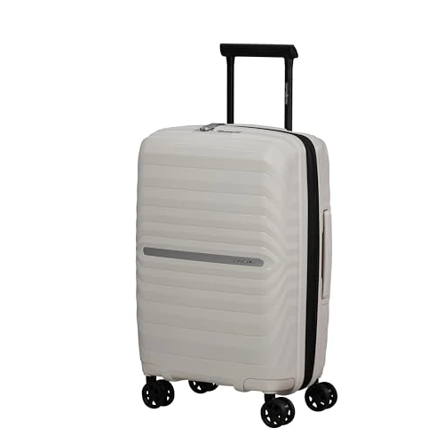 Samsonite Neo Flux - Spinner S Slim, Rozszerzalny bagaż podręczny, 55 cm, 39/45 L, Beżowy (Warm Neutral)
