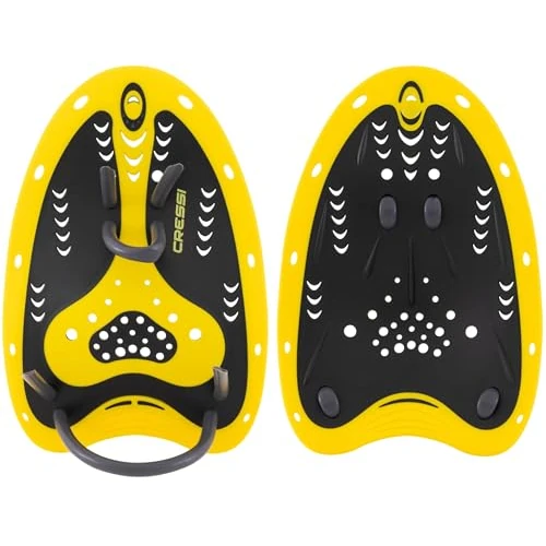 Limited-time offer: Cressi Aqua Energy Pro Swim Paddles Black/Yellow - Unisex Swimming Paddles, Develop Upper Body Strength During Water Activities, Black/Yellow, One Size from 18.49 £ to 14.70 £ (save 20%)