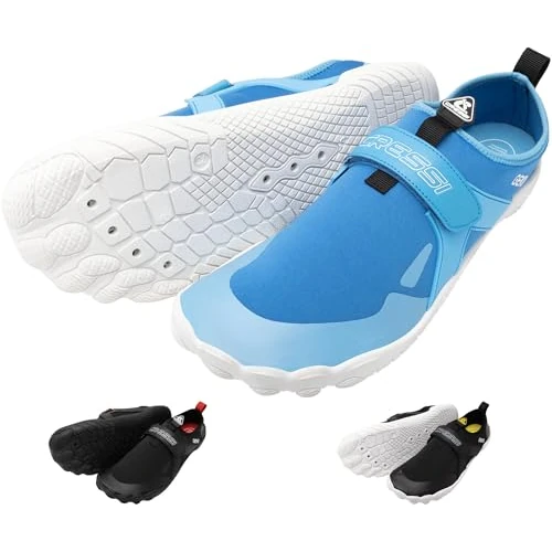 Offerta a tempo: Cressi Geko Shoes Azure/White 39 - Scarpa da Scoglio Unisex Ideale per Un’Esperienza Immersiva nell’Ambiente Acquatico con Una Connessione Diretta al Fondale Marino, Azzurro/Bianco, 39 - 0.00% da 28.67 € a 28.67 €