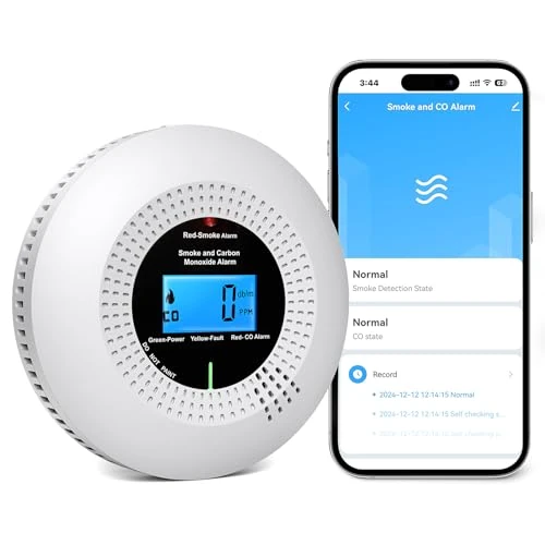 Oferta limitada: PHYSEN WiFi Detector de Humo y Monóxido de Carbono con 10 Años de Vida Útil y Batería Reemplazable, Detector Combinado Compatible con la App Tuya, Certificación Estándar EN14604 & EN50291, 1St de 39.99 EUR a 39.99 EUR (ahorro 0%)