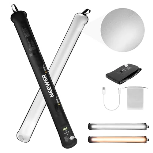Offre limitée : NEEWER 21W Tube Lumineux LED Portable Basic 90cm,GC21B de 64.99 € à 45.43 € (30% de remise)