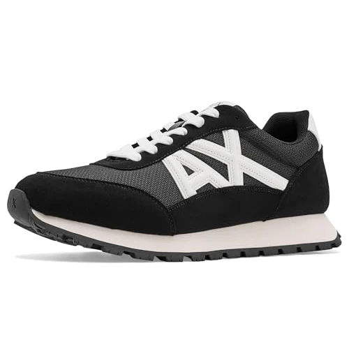 Tijdelijke aanbieding: Armani Exchange Heren Side Geometric Logo Motifs Sneaker, Black + Off White, 41,5 EU, Black Off White, 41.5 EU van 115.95 € naar 115.95 € (0.00% korting)