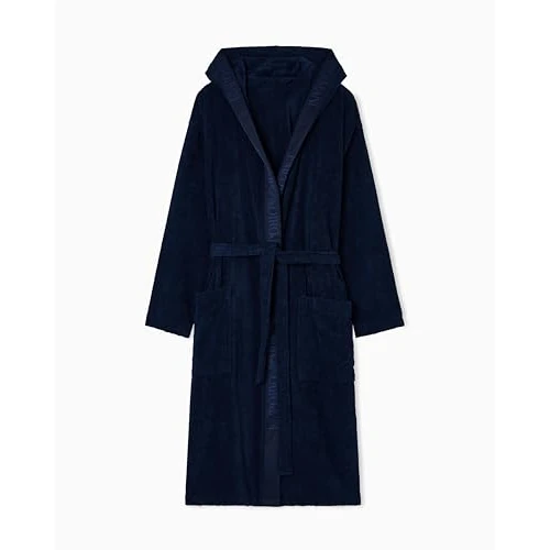 Offerta a tempo: Emporio Armani ACCAPPATOIO UOMO SPUGNA BLU XL, Blu, XL - 56% da 185.00 € a 80.85 €