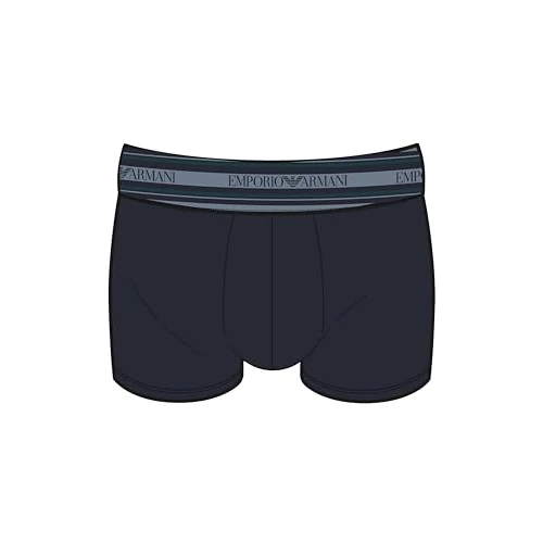 Emporio Armani Tronco Elastico Testurizzato da Uomo, Blu, S