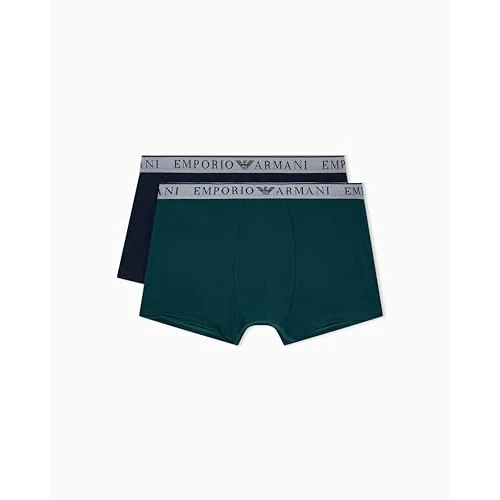Emporio Armani Man's Endurance 2-Pack Trunk Blue S