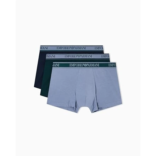 Emporio Armani Core Logoband - Boxer da Uomo, Confezione da 3, Blu, XXL, Blu, XXL