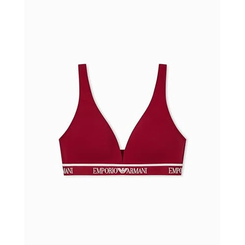 Zeitlich begrenztes Angebot: Emporio Armani Damen Iconic Logoband Gepolsterter Triangel-BH Rot S, rot, S von 70.00 € auf 70.00 € (0.00% Rabatt)