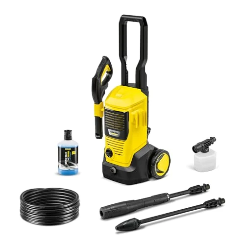 Offerta a tempo: Kärcher Idropulitrice K 5 FJ, max. 145 bar, portata: 500 l/h, superficie: 40 m²/h, filtro acqua, peso: 6,3 kg, pistola e tubo flessibile ad alta pressione, ugello rotante, Vario Power, ugello schiuma - 0.00% da 238.98 € a 238.98 €