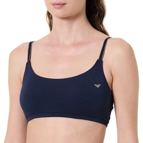 Offerta a tempo: Emporio Armani Essential Studs Bralette Reggiseno Imbottito, Blu, S Donna - 0% da 35.75 € a 35.75 €