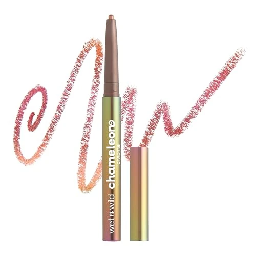 Offerta a tempo: Wet n Wild Chameleon Chrome Eyeliner Impermeabile e Retraibile, Pigmenti Iridescenti, Riflettono la luce per un Cambio Dinamico del Colore, a Prova di Sbavatura, Dura fino a 18 hr, Cosmic Seeker - 17% da 7.99 € a 6.60 €