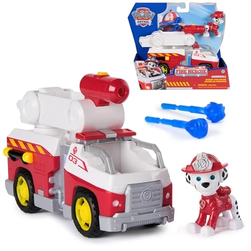 Offerta a tempo: Paw Patrol Fire Rescue: Camion dei Pompieri di Marshall con Action Figure, lanciamissili e Camion Giocattolo, Giocattoli per Bambini e Bambine dai 3 Anni in su - 27% da 19.99 € a 14.64 €