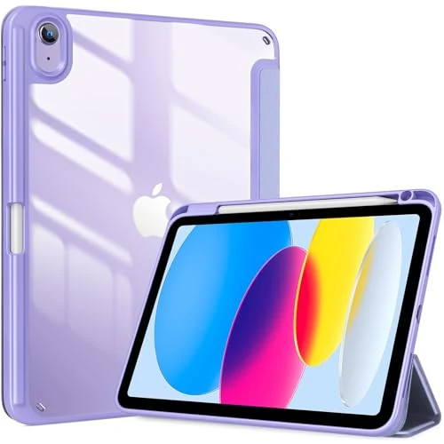 Limited-time offer: ProCase for iPad (A16) 11th Generation 11 Inch 2025/10th Generation 10.9 Inch 2022 Case with Pencil Holder, Hybrid iPad 11 10 Case with Clear Back, Supports Auto Wake/Sleep -Lightpurple from $15.99 to $15.99 (save 0.00%)