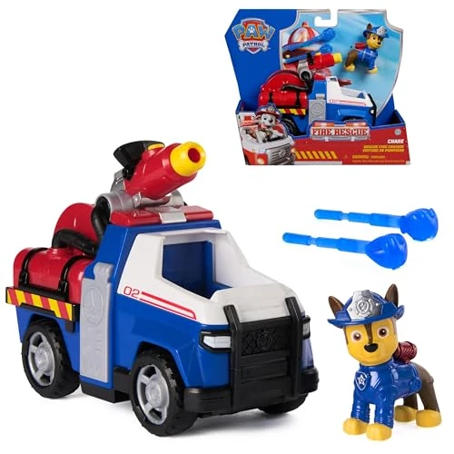 Offerta a tempo: Paw Patrol Fire Rescue: Veicolo Antincendio di Chase con Personaggio, Lanciamissili e Camion Giocattolo, Giocattoli per Bambini e Bambine, 3+ Anni - 25% da 19.99 € a 14.90 €