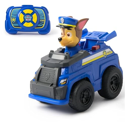 Offerta a tempo: Auto di pattuglia d'azione radiocomandata di Chase PAW Patrol, telecomando con luci a LED e radiocomando facile da manovrare, giocattoli per il gioco di fantasia per bambini e bambine dai 3 anni in su - 0.00% da 37.50 € a 37.50 €