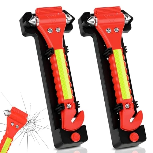 NEUTYPECHIC Raamhamer 2-in-1, 190 x 73 x 34 mm, reflecterende strepen