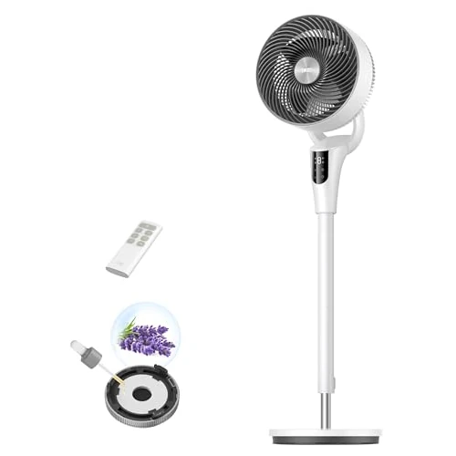 Offerta a tempo: DREO Ventilatore a Piantana Silenzioso per Camera da Letto [Aggiornato], Flusso d’Aria 27m, 20dB, Oscillazione 90°, Motore DC, 8 Velocità, 3 Modalità, Altezza 96–106cm, Timer 8H, Inclinazione 105° - 0.00% da 89.99 € a 89.99 €