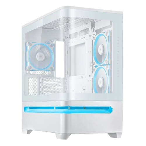 Oferta limitada: ASUS Prime AP202 - Caja mATX, Cristal Curvado Templado, Compatible con gráficas de hasta 420 mm, radiadores de 360 mm, raíl de fácil extracción, ventilación de Ranura, Ventiladores ARGB, Blanco de 116.95 € a 116.95 € (ahorro 0.00%)
