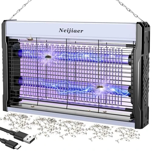 Begrenztes Angebot: Insektenvernichter Elektrischer USB, 3200V UV Mückenlampe Wandmontierter Bug Zapper mit Kabel, Insektenlampe Elektrische Fliegenfalle Mückenfalle Fliegenfänger Insektenfalle für Innen Außen von 29.99 EUR auf 29.99 EUR (Rabatt 0%)