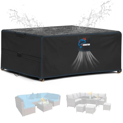 Limitiertes Angebot: Schutzhüllefür Gartenmöbel Abdeckhaube für Gartenmöbel Wasser- und Winddicht, Schwerer Rip-Proof 420D Oxford-Stoff, großer Terrassensetüberzug, Outdoor-Tischüberzug 200x150x74cm von 29.74 EUR auf 24.74 EUR (Spare 17%)