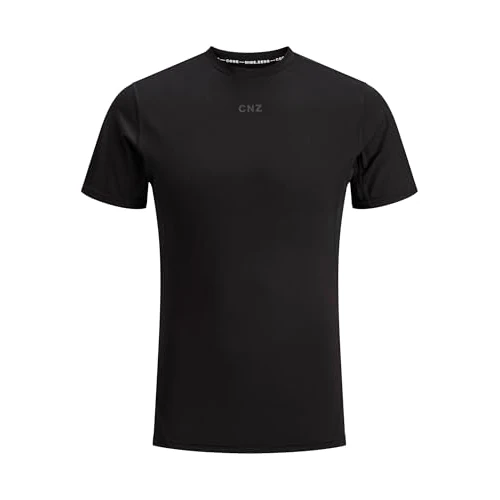 JACK & JONES Jcocnz Baselayer SS tee, Negro, S