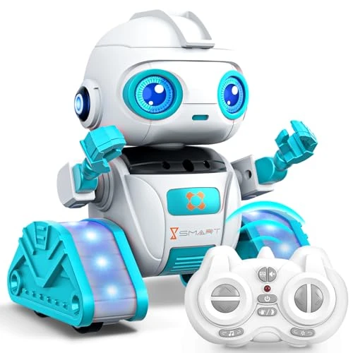 Subtail Robot Enfant Jouet - Robot Télécommandés Rechargeables avec Veilleuse Projecteur Ciel Etoile - Jouet Enfant 3 4 5 6 Ans - Jouets Enfants Garçons et Filles 5 6 7 8 Ans Cadeau d'anniversaire