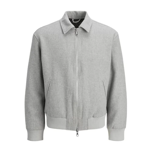 Zeitlich begrenztes Angebot: JACK & JONES Herren Jcocover Bomber Jacket, Grey Melange, xx_l von 24.00 € auf 24.00 € (0.00% Rabatt)